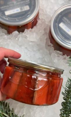Нерка ломтики по-камчатски слабосоленые маринованные с лучком 350 гр Камчатка 