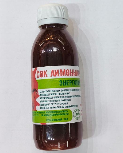 Лимонник сок 100%, 150 мл.