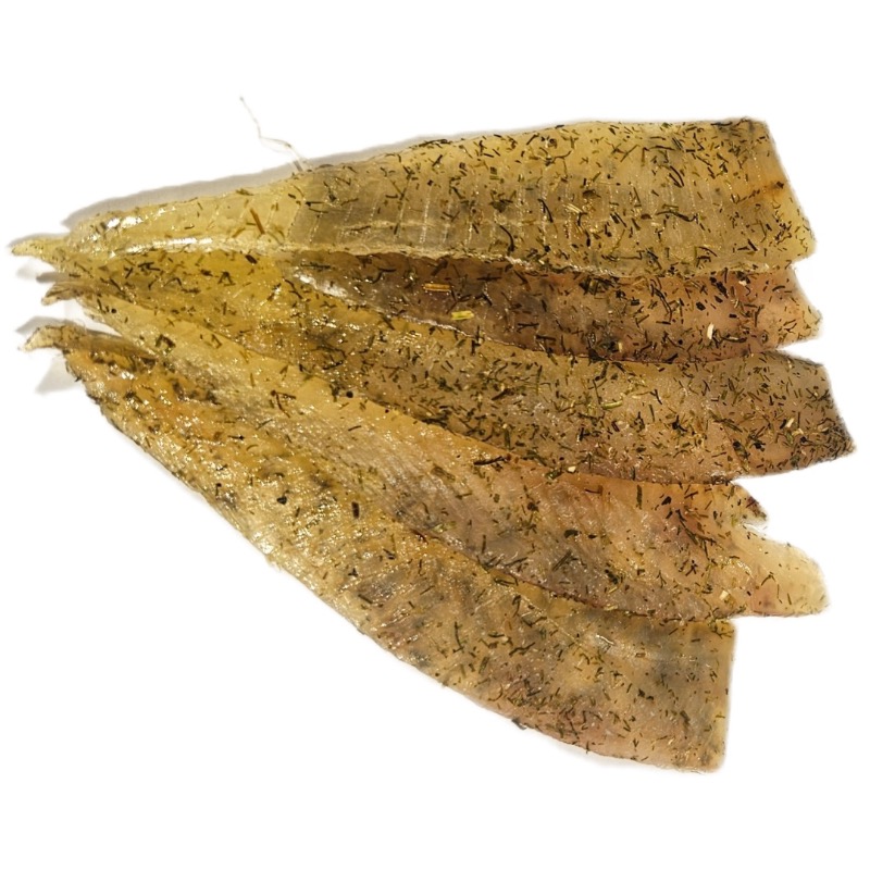 Филе камбалы вяленое с укропом, 50 гр.