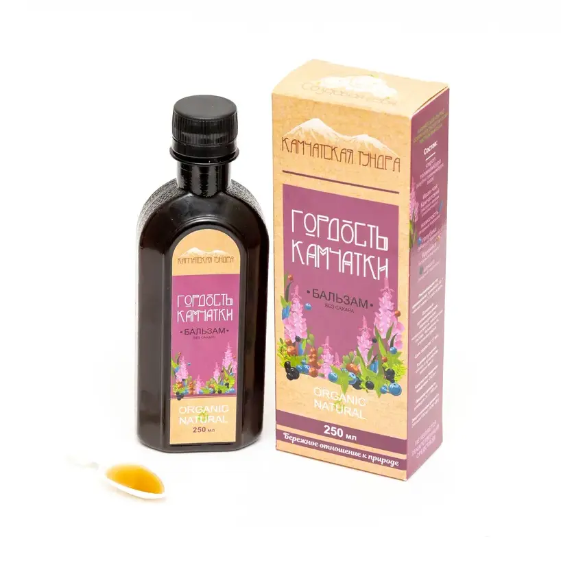 Сироп "Гордость Камчатки" без сахара, на основе топинамбура, 250 мл.