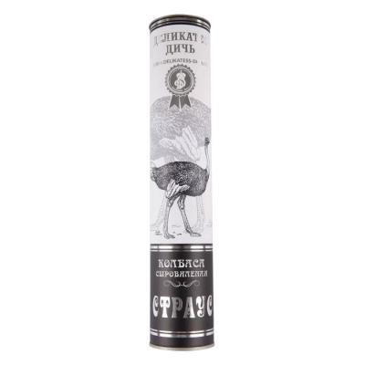 Колбаса из мяса страуса, в тубусе, с/к