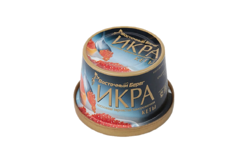 Икра лососевая Кеты, без консервантов, 240 гр., Восточный берег