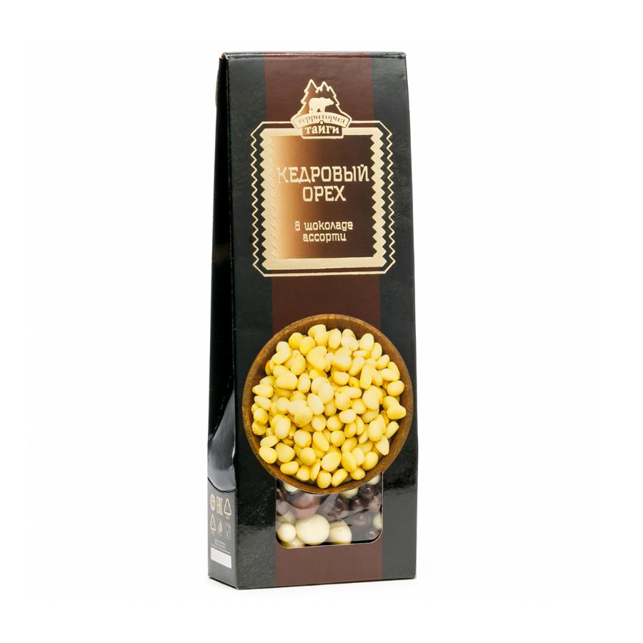 Кедровый орех в шоколаде ассорти, 100 гр.