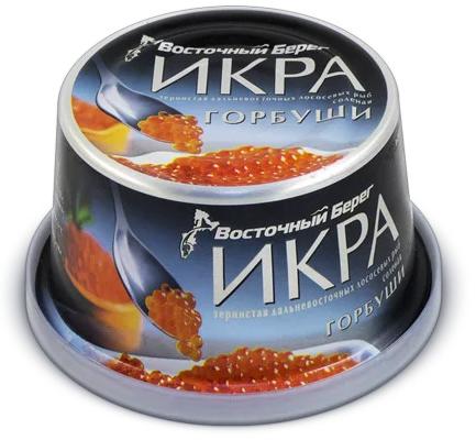 Икра лососевая Горбуши, 125 гр., "Восточный берег"
