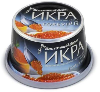 Икра лососевая Горбуши, 125 гр., "Восточный берег"