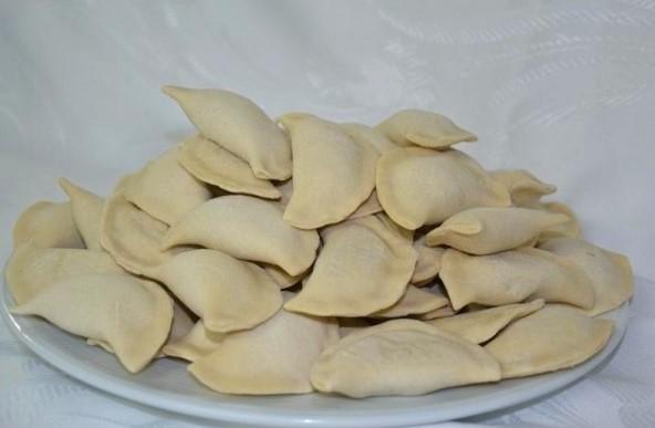 Вареники с картофелем и луком, ручная лепка, 500 гр.