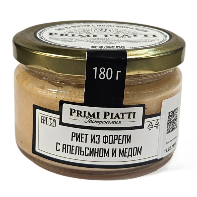 Риет из форели с апельсином и мёдом