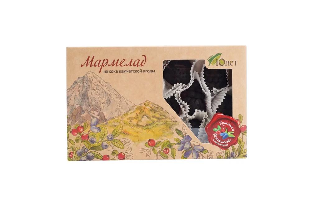 Мармелад из сока камчатской ягоды "Брусника - жимолость", 210 гр.
